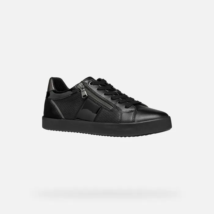 Woman Geox Sneakers BLOMIEE WOMAN Black Low Top Sneakers Black