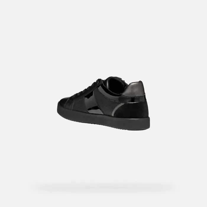 Woman Geox Sneakers BLOMIEE WOMAN Black Low Top Sneakers Black