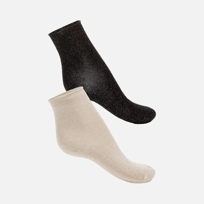 Woman Geox Socks SHORT 2PACK Short Socks Black Woman Online Blackbeige