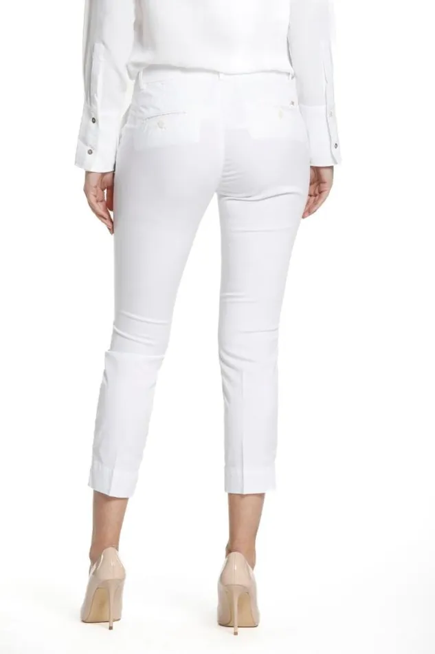 Woman Jaqueline Curvie Capri Chino Pants In Stretch Tencel Curvy Mason039s Pants