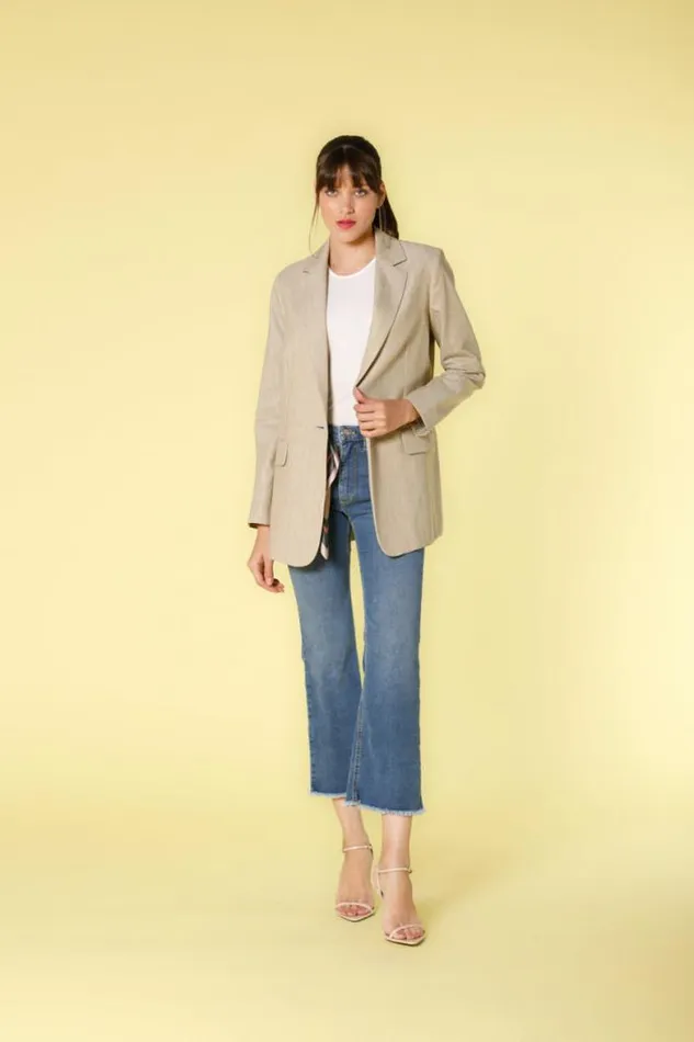 Woman Olivia 5 Pockets Pants In Denim With Trumpet Hem Slim Mason039s Pants