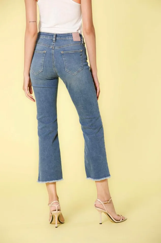 Woman Olivia 5 Pockets Pants In Denim With Trumpet Hem Slim Mason039s Pants