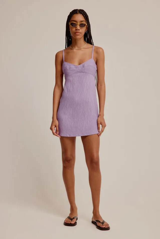 Woman Venroy Dresses Panelled Crinkle Mini Dress