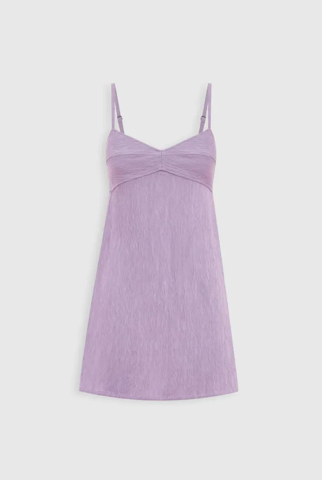 Woman Venroy Dresses Panelled Crinkle Mini Dress