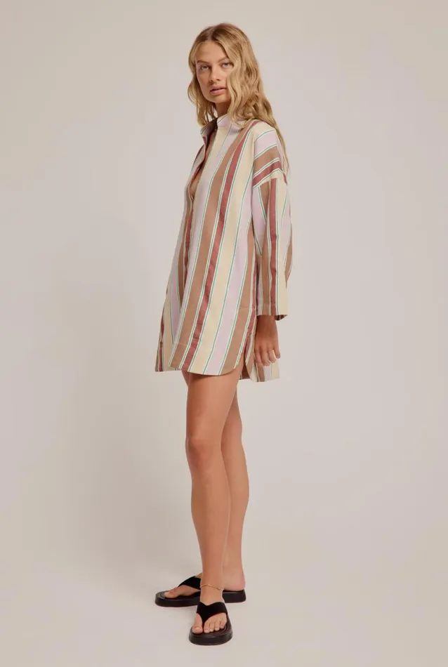 Woman Venroy Dresses Woven Stripe Tunic