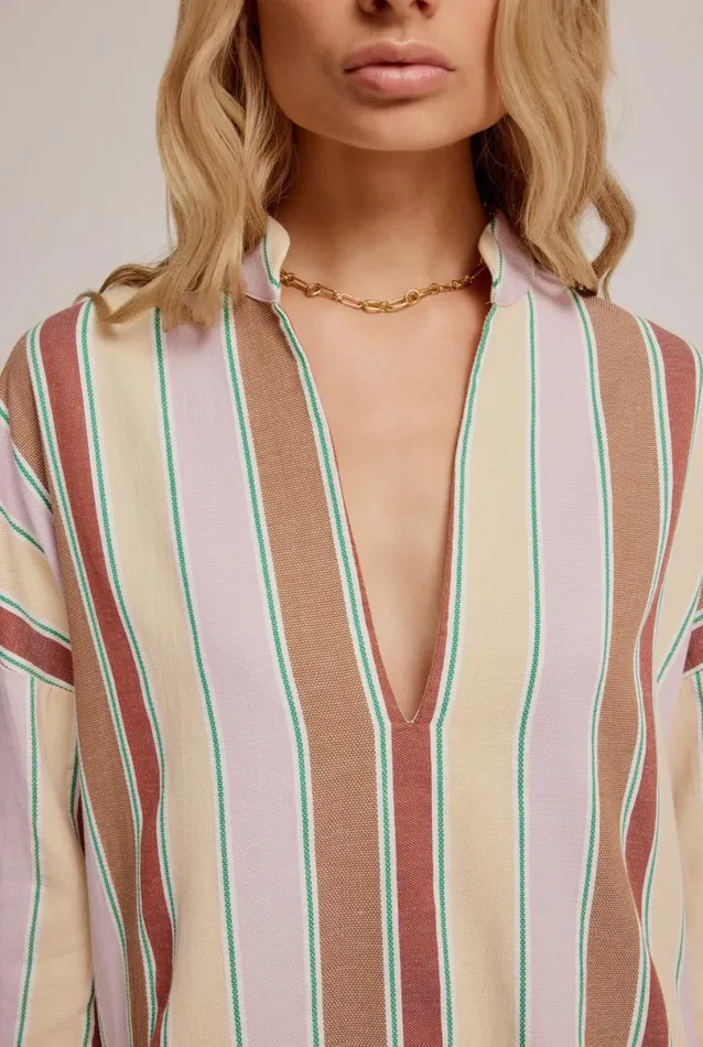 Woman Venroy Dresses Woven Stripe Tunic