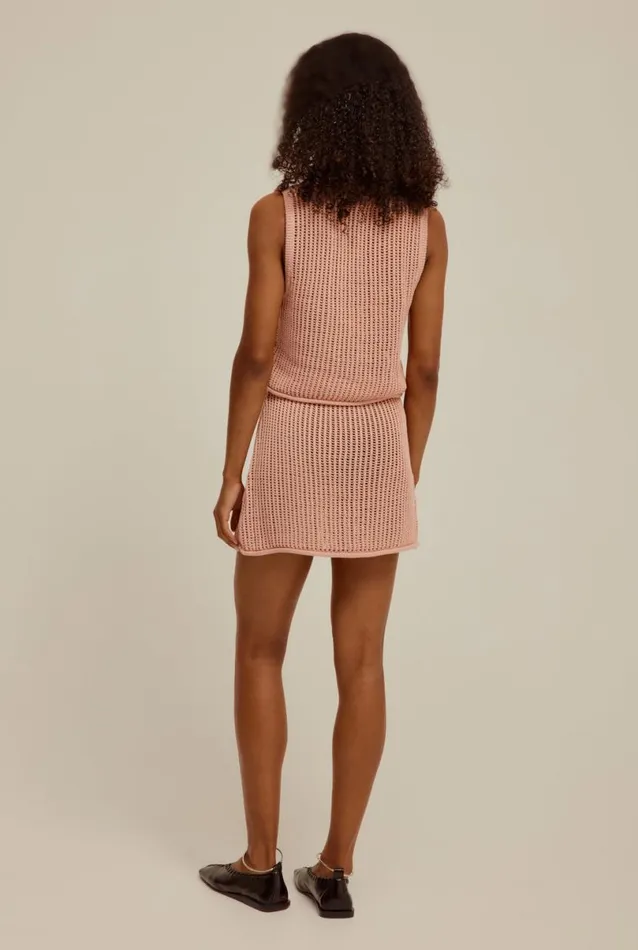 Woman Venroy Knitwear Crochet Knit Tank