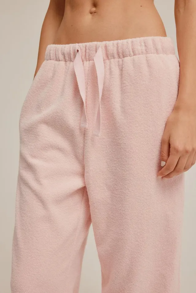 Woman Venroy Pants Woven Terry Crop Pant