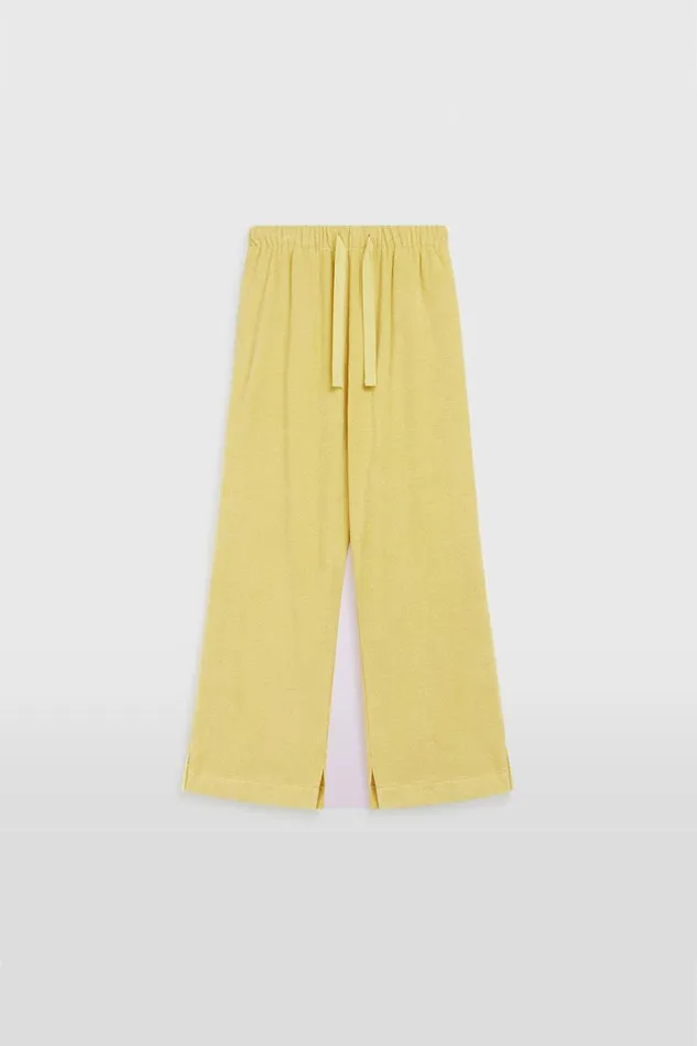 Woman Venroy Pants Woven Terry Crop Pant