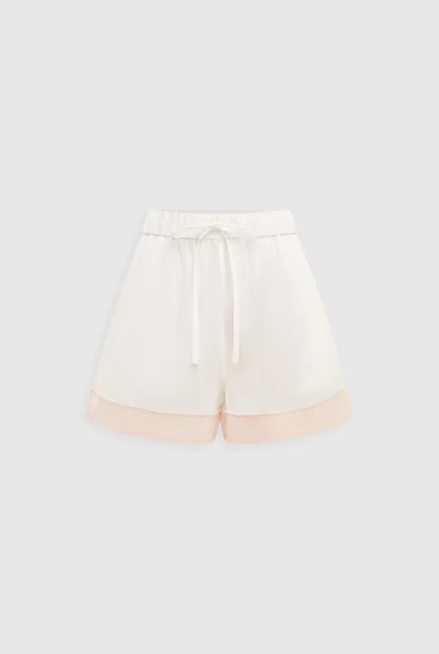 Woman Venroy Shorts Frayed Border Cotton Short