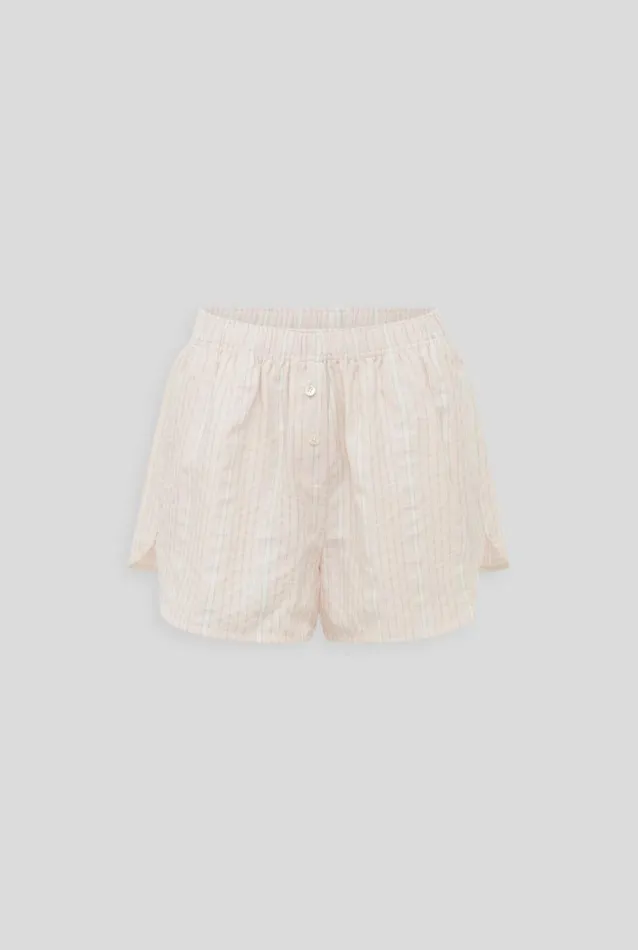 Woman Venroy Shorts Woven Stripe Boxer Short