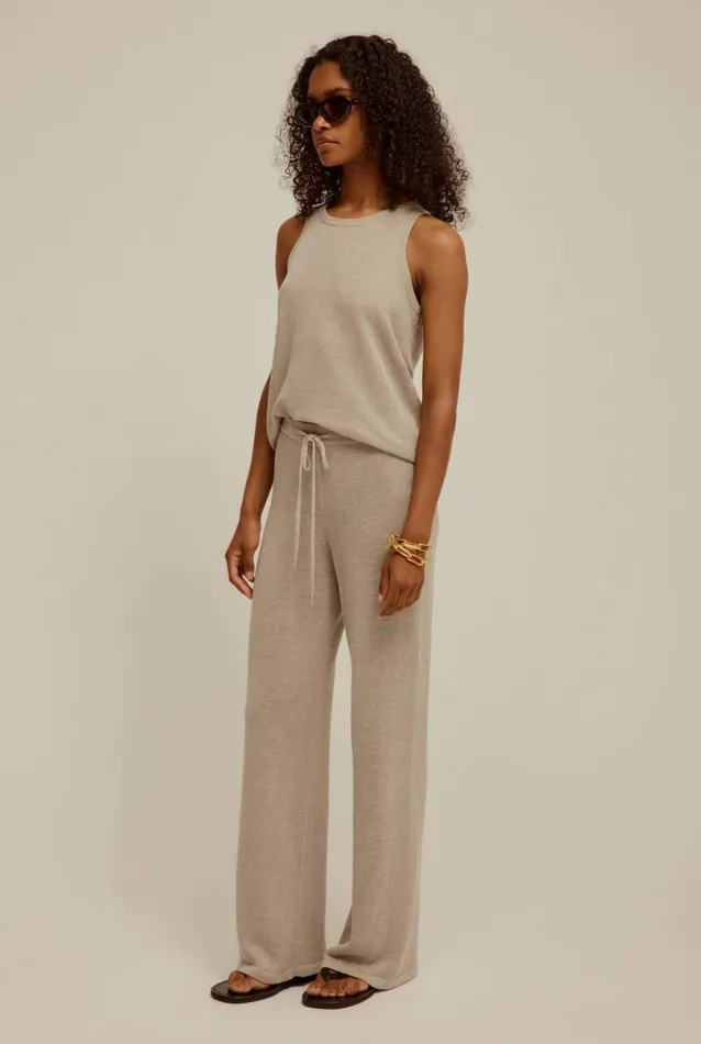 Woman Venroy TShirts and Tanks Linen Knitted Tank