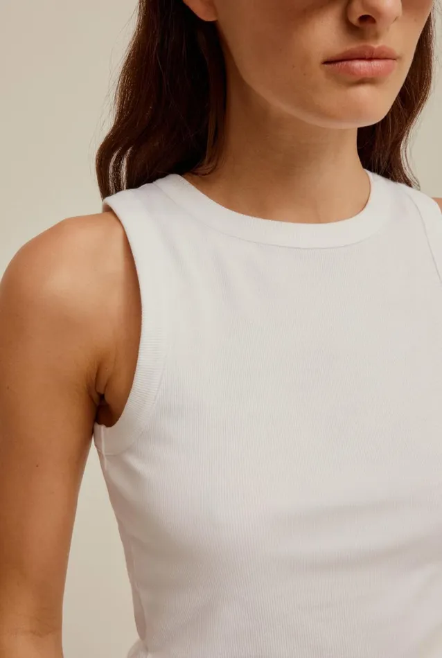 Woman Venroy Tops Crew Neck Jersey Rib Tank