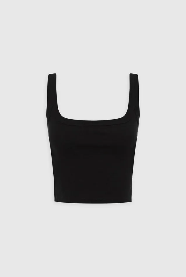 Woman Venroy Tops Rib Jersey Crop Tank