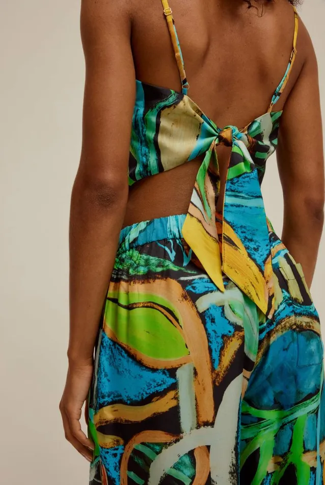 Woman Venroy Tops Silk Scarf Top