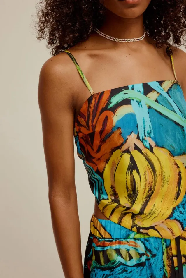 Woman Venroy Tops Silk Scarf Top