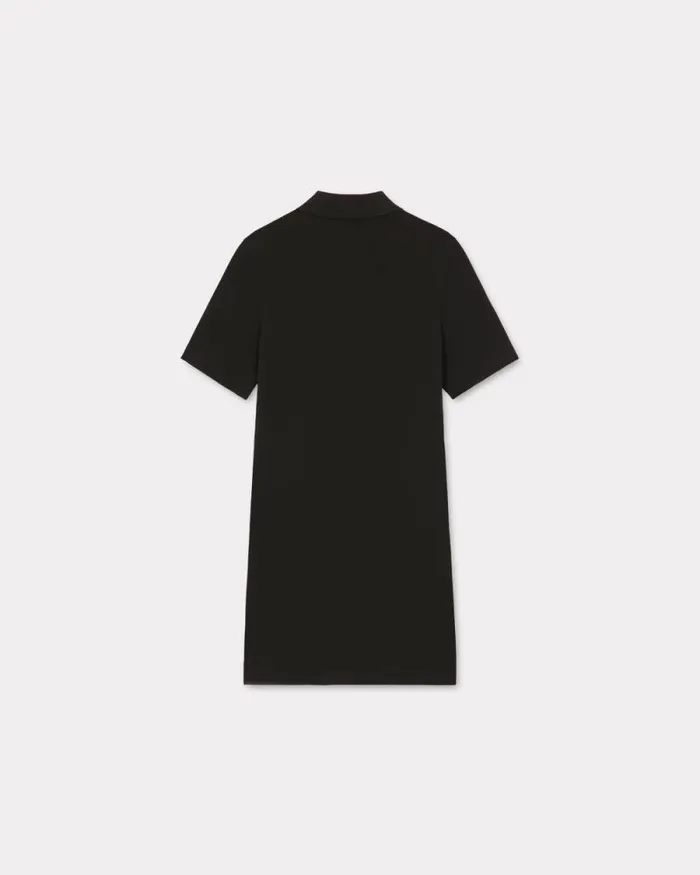Women 039Boke Flower 20039 Embroidered Mini Polo Dress Black Kenzo Dresses And Skirts