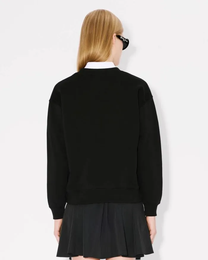 Women 039Boke Flower 20039 Embroidered Sweatshirt In Cotton Black Kenzo Sweatshirts And Hoodies
