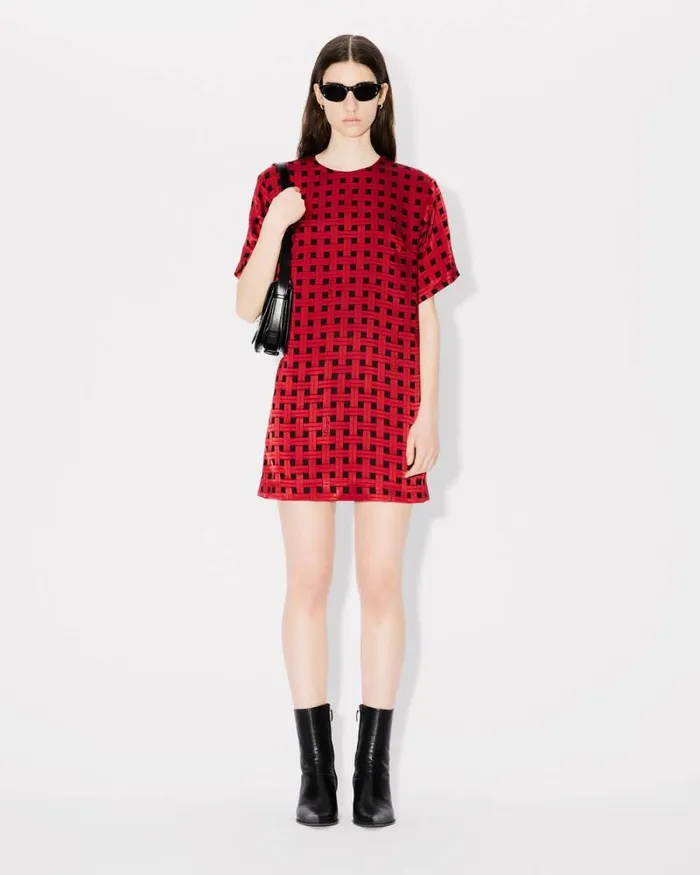 Women 039KENZO Weave039 Dvor Dress Tshirt Cherry Kenzo Dresses And Skirts