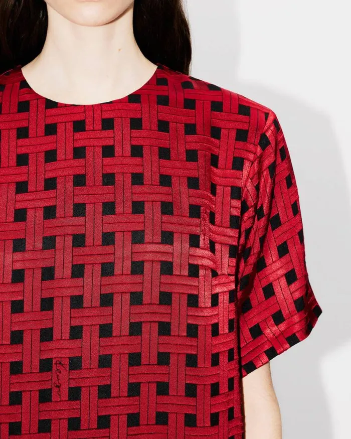 Women 039KENZO Weave039 Dvor Dress Tshirt Cherry Kenzo Dresses And Skirts