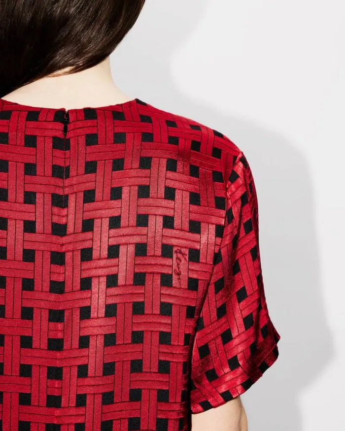 Women 039KENZO Weave039 Dvor Dress Tshirt Cherry Kenzo Dresses And Skirts
