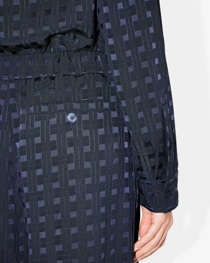 Women 039KENZO Weave039 Pajama Pants Midnight Blue Kenzo Pants And Shorts