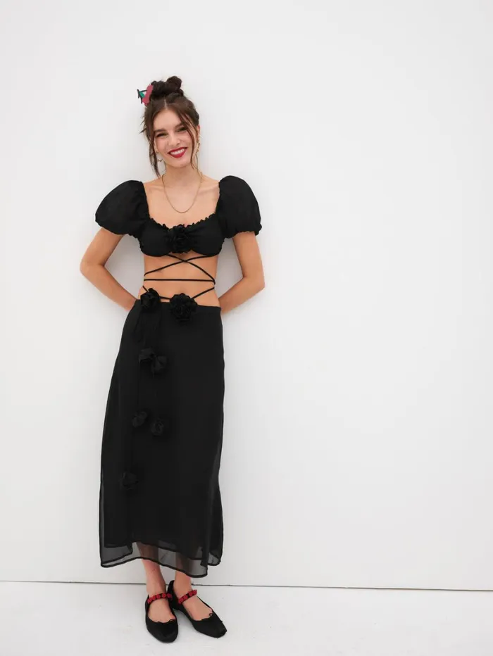Women Adella Top Black For Love and Lemons Tops Women Adella Top Black For Love and Lemons Tops