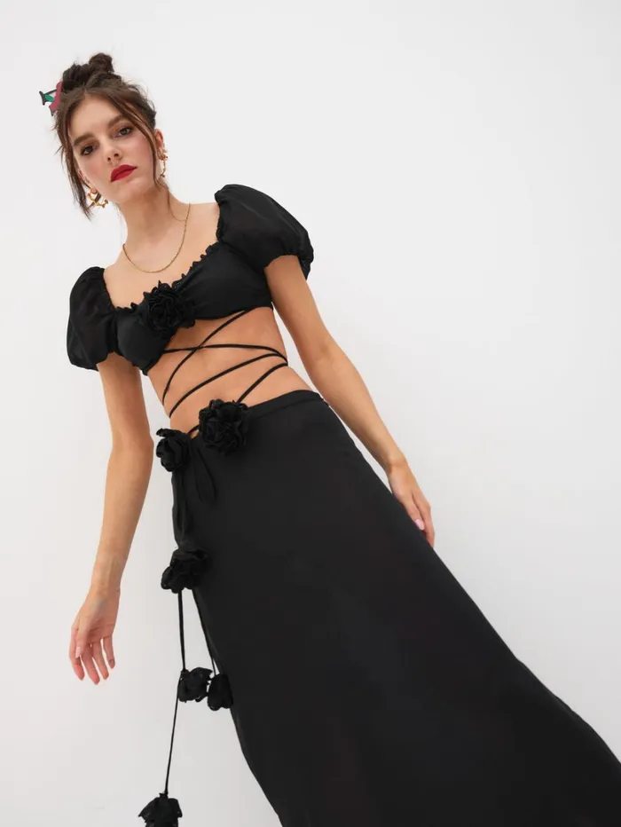 Women Adella Top Black For Love and Lemons Tops Women Adella Top Black For Love and Lemons Tops