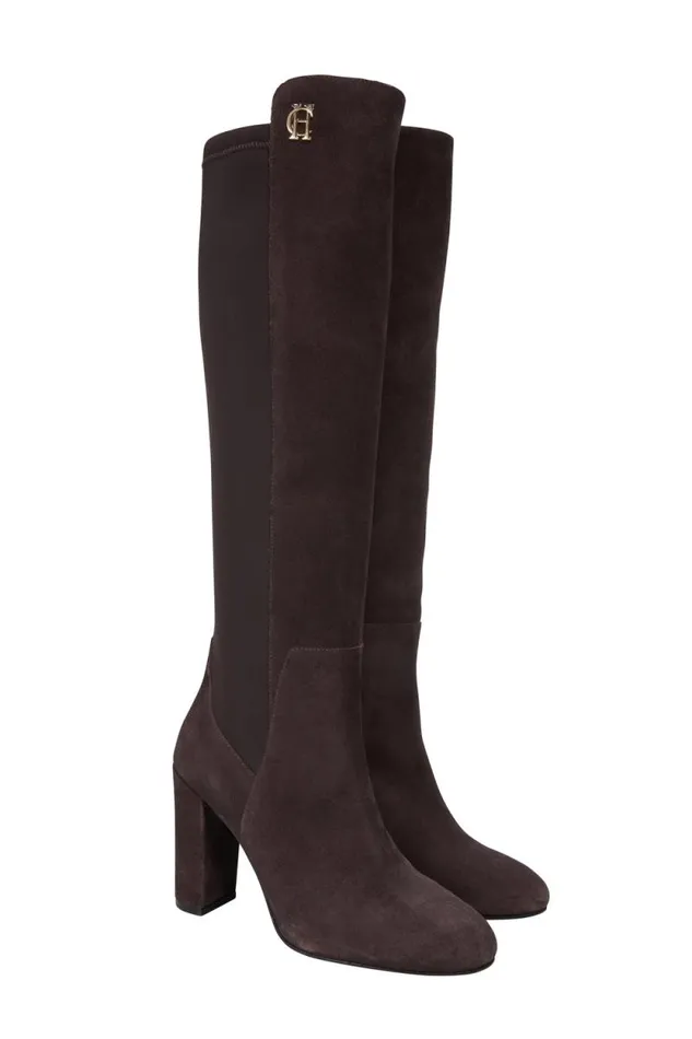 Women Albany Heeled Boot Chocolate Suede Holland Cooper Boots