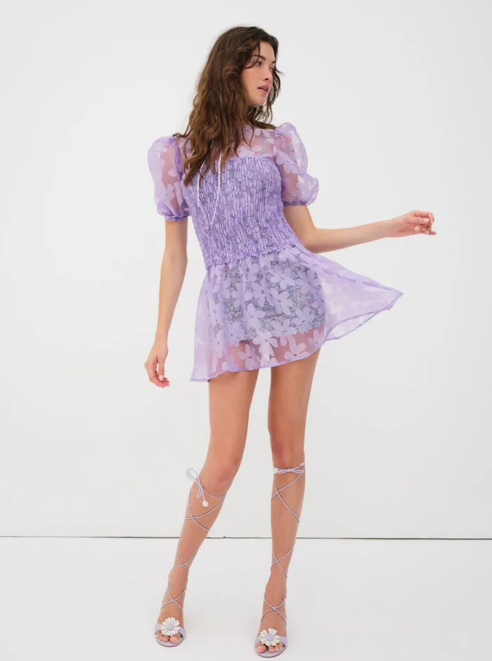 Women Ariandre Mini Dress Purple For Love and Lemons Dresses Women Ariandre Mini Dress Purple For Love and Lemons Dresses