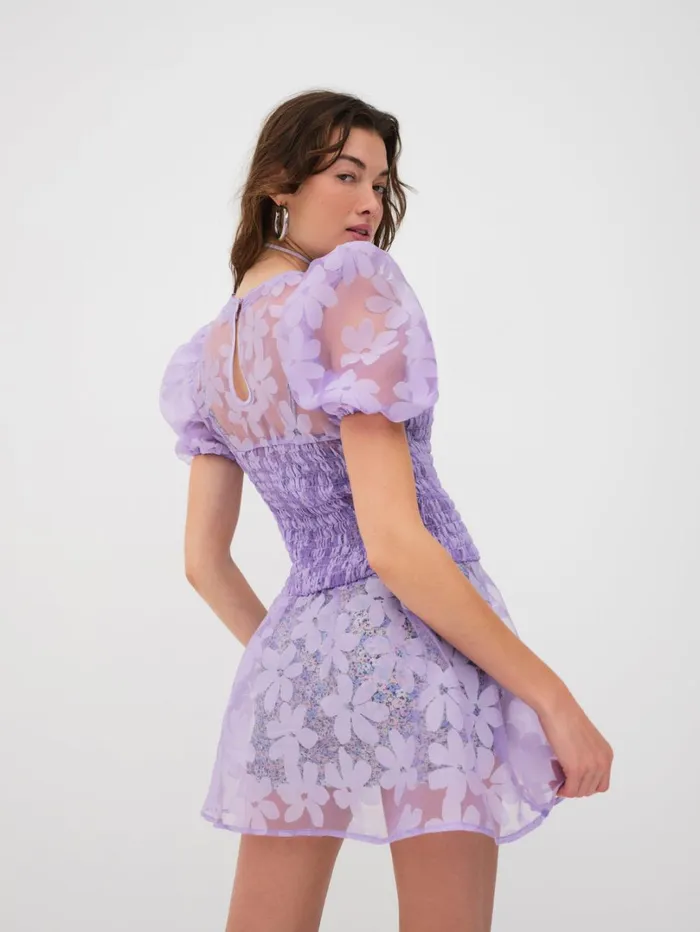 Women Ariandre Mini Dress Purple For Love and Lemons Dresses Women Ariandre Mini Dress Purple For Love and Lemons Dresses