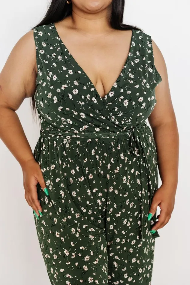Women Ashlyn Jumpsuit Green Floral Baltic Born Jumpsuits and Rompers