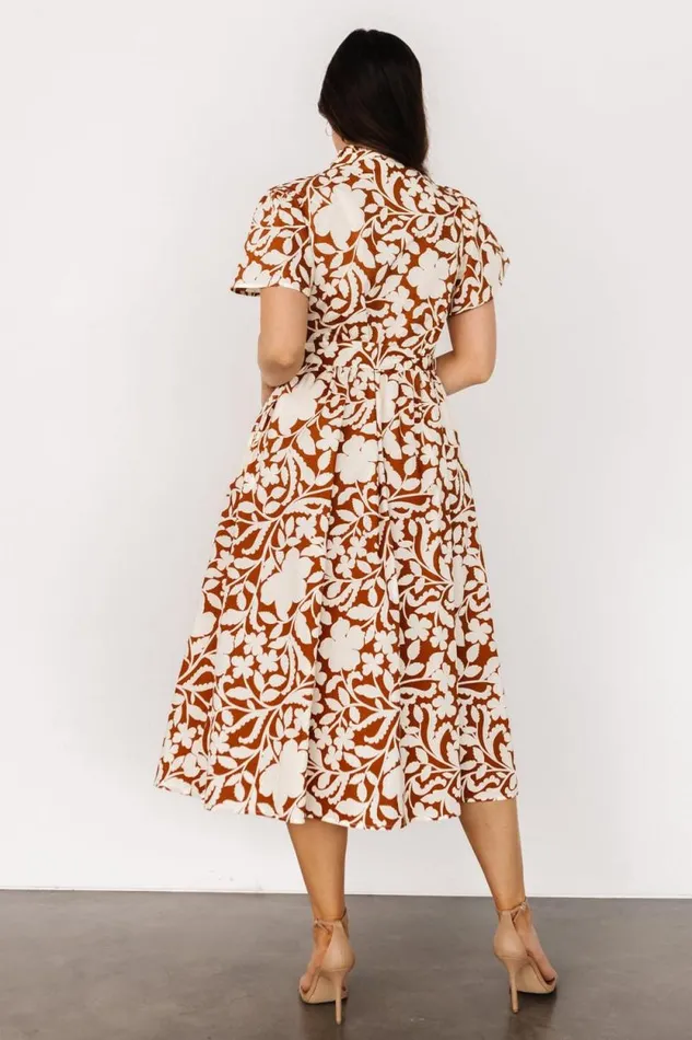 Women Aurelia Button Down Midi Dress Cream Camel Baltic Born Midi Dresses Women Aurelia Button Down Midi Dress Cream Camel Baltic Born Midi Dresses