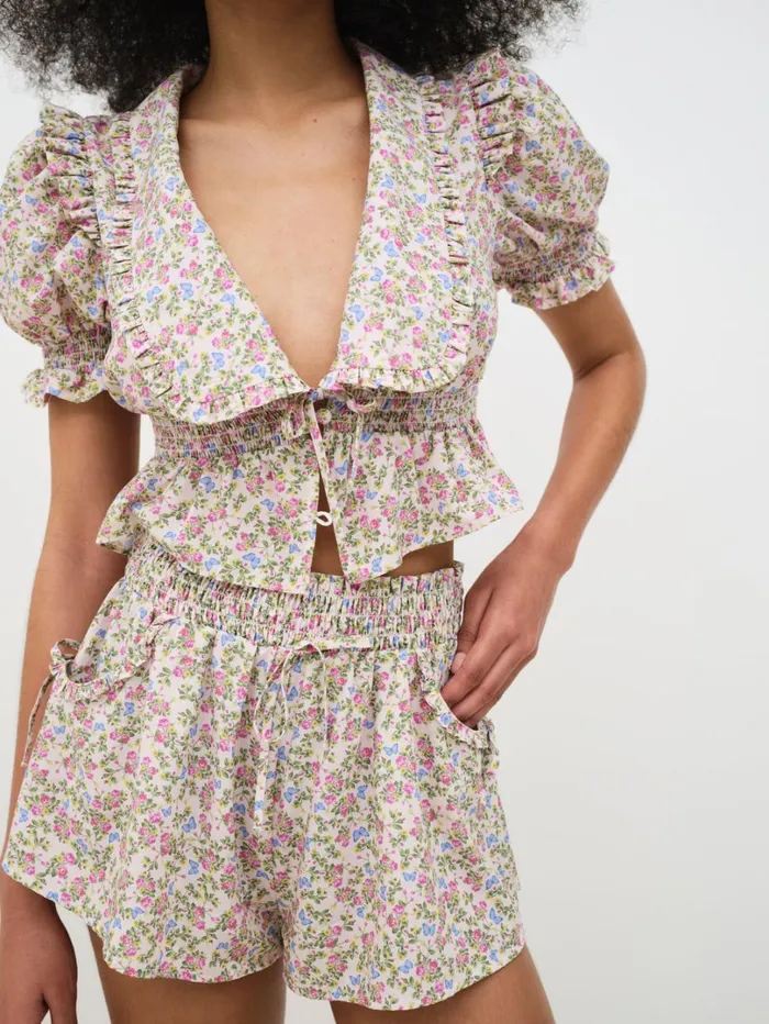 Women Baby Butterflies Sleep Top Multi For Love and Lemons Lingerie