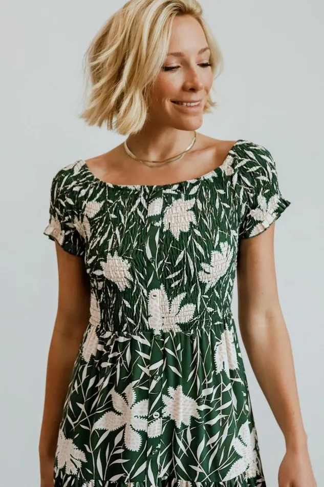 Women Becca Smocked Maxi Dress Green Baltic Born Maxi Dresses Women Becca Smocked Maxi Dress Green Baltic Born Maxi Dresses