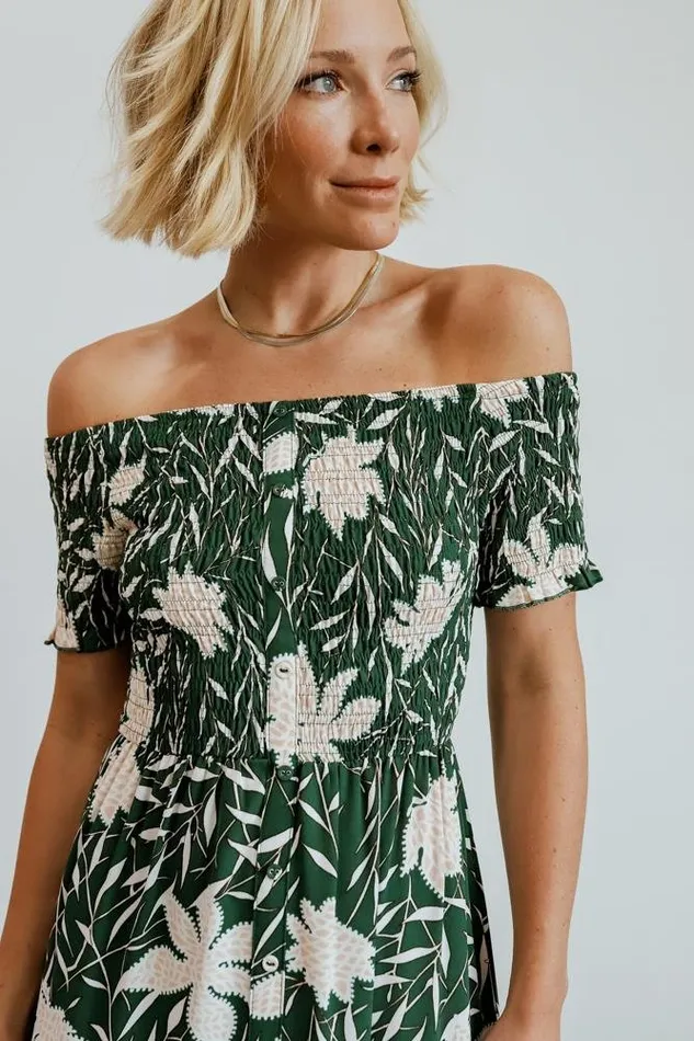 Women Becca Smocked Maxi Dress Green Baltic Born Maxi Dresses Women Becca Smocked Maxi Dress Green Baltic Born Maxi Dresses