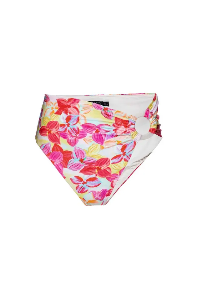 Women Bikinis PatBO Hydra MidRise Bikini Bottom FINAL SALE Pink Multi