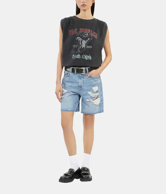 Women Black Top With Pleating THE KOOPLES Blouses and Shirts
