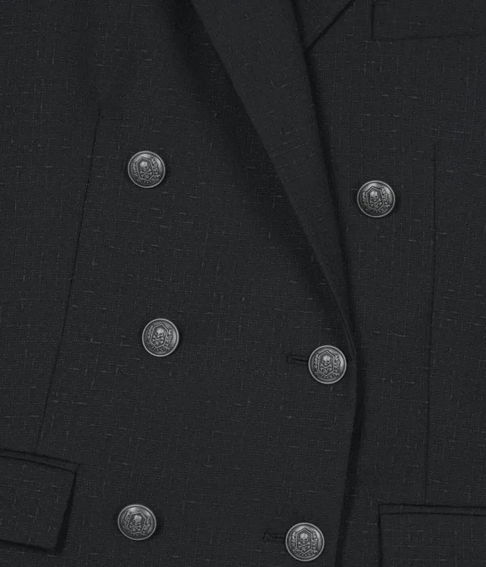 Women Black Wool Blend Suit Jacket THE KOOPLES Blazers and Suits