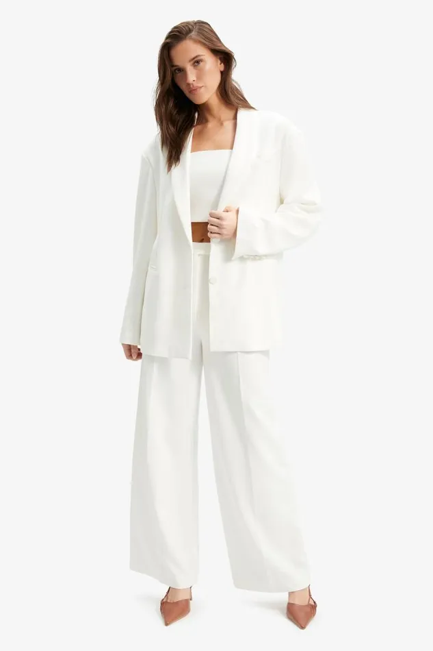 Women Blazers Bardot Malene Oversized Blazer In Orchid White Orchid White