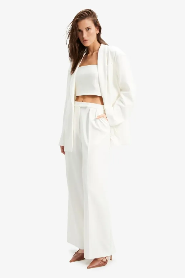 Women Blazers Bardot Malene Oversized Blazer In Orchid White Orchid White