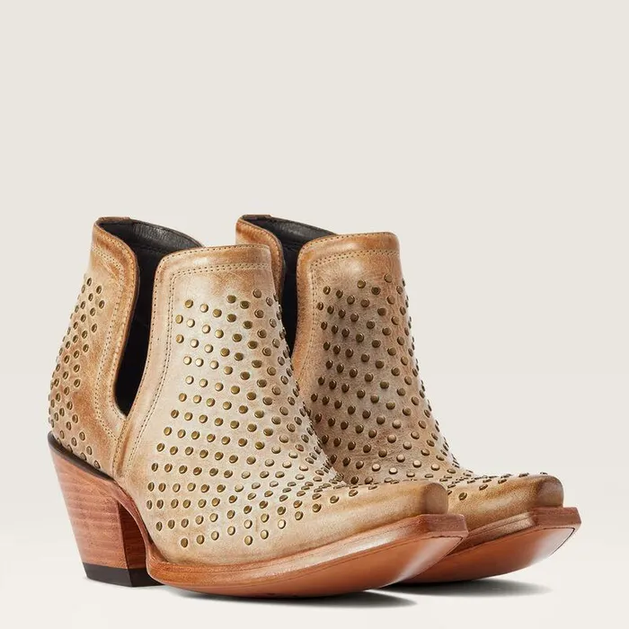 Women Booties Ariat Dixon Studs Western Boot Old West Tan Women Booties Ariat Dixon Studs Western Boot Old West Tan