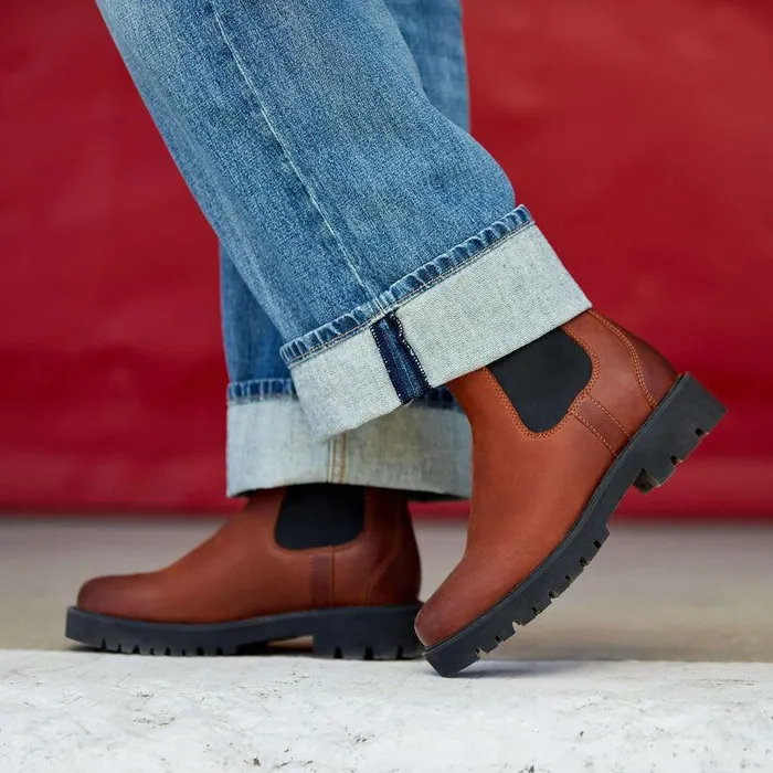 Women Booties Ariat Wexford Lug Mid Waterproof Chelsea Boot Rockwood