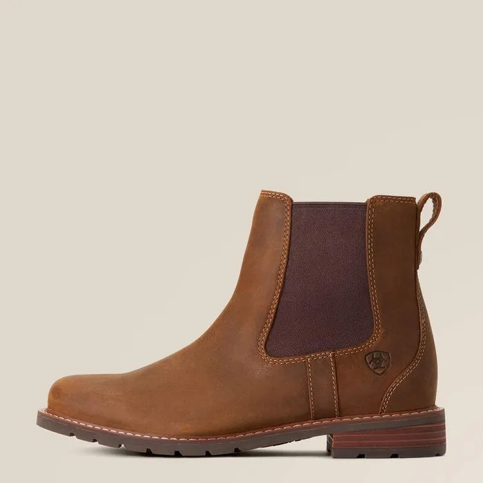 Women Booties Ariat Wexford Waterproof Chelsea Boot Weathered Brown Women Booties Ariat Wexford Waterproof Chelsea Boot Weathered Brown