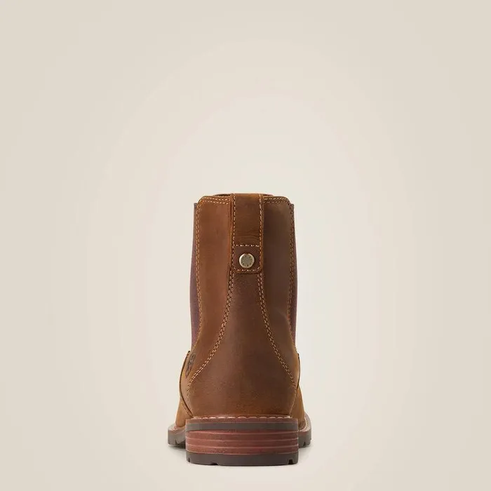 Women Booties Ariat Wexford Waterproof Chelsea Boot Weathered Brown Women Booties Ariat Wexford Waterproof Chelsea Boot Weathered Brown