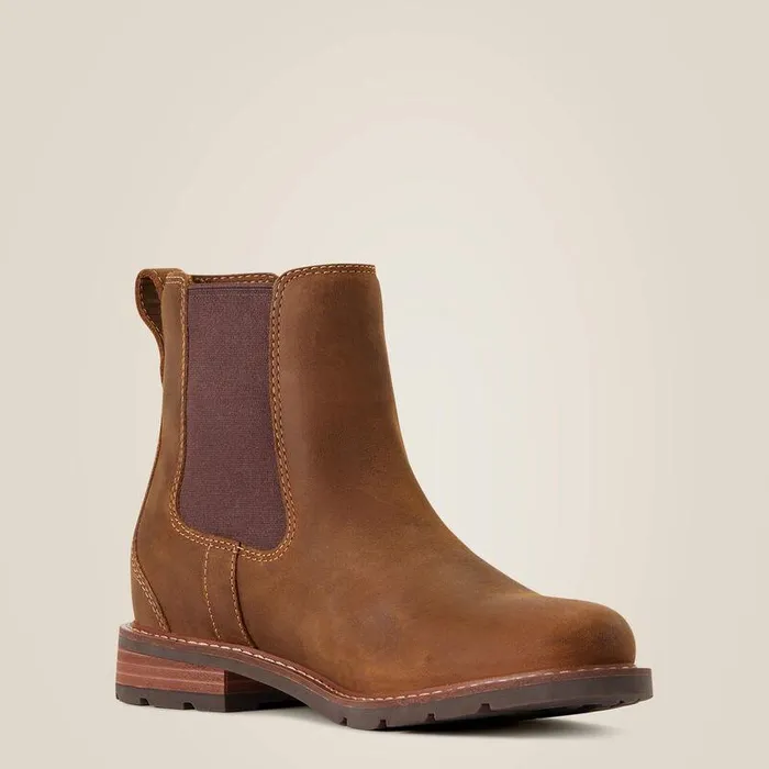 Women Booties Ariat Wexford Waterproof Chelsea Boot Weathered Brown Women Booties Ariat Wexford Waterproof Chelsea Boot Weathered Brown