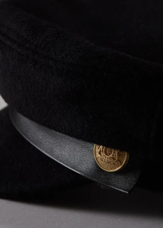 Women Bretton Hat Black Holland Cooper Hats and Headbands