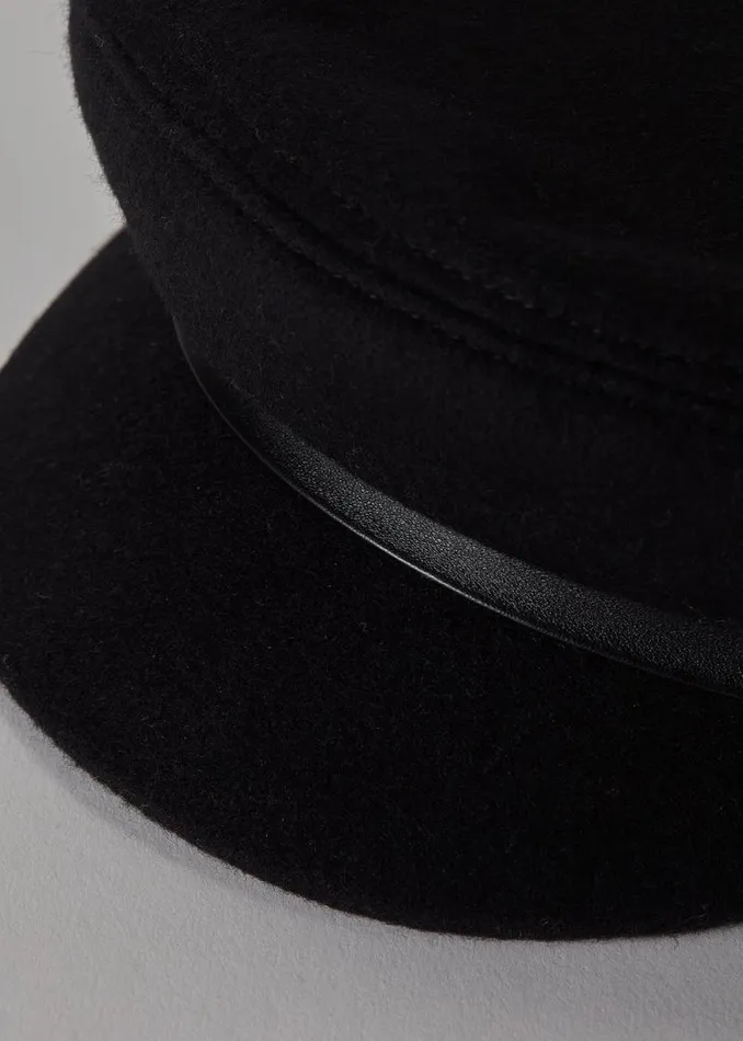 Women Bretton Hat Black Holland Cooper Hats and Headbands