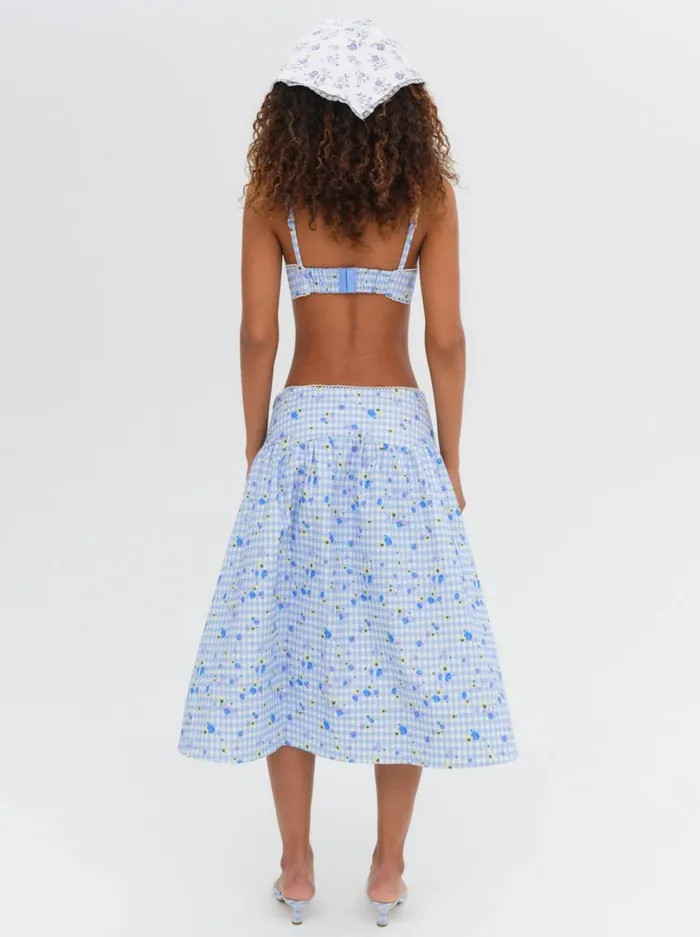 Women Brigitta Bra Top Blue For Love and Lemons Tops Women Brigitta Bra Top Blue For Love and Lemons Tops