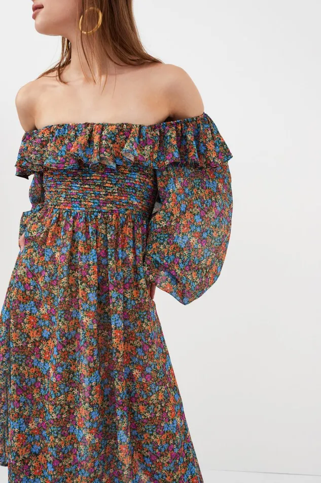 Women Brittany Midi Dress Blue For Love and Lemons Dresses Women Brittany Midi Dress Blue For Love and Lemons Dresses